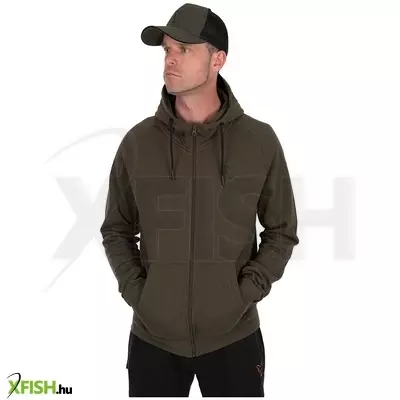 Fox Collection Lw Hoody Kapucnis Horgász Pulóver Zöld Xxxl