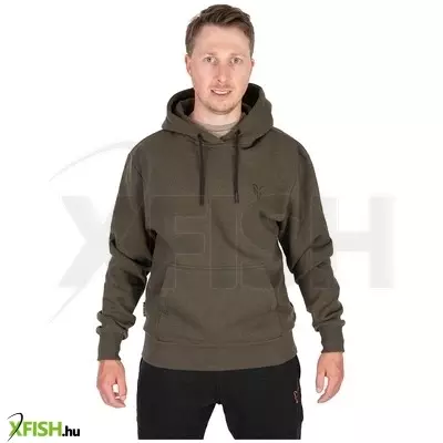 Fox Collection Hoody Kapucnis Horgász Pulóver Zöld S