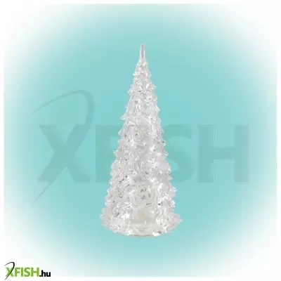 Dekorációs termékek home cdm 12 led-es fenyőfa asztali dísz, 12cm, 3d akril dekoráció