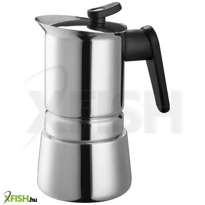 Szász pedrini cf 037 kávéfőző, 4 személyes, olasz design, rozsdamentes, indukciós és hagyományos gáztűzhelyen is használható