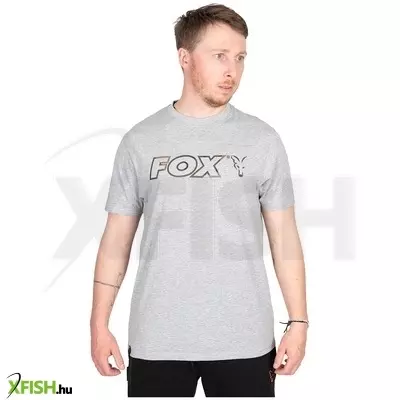 Fox Ltd Lw Grey Marl Horgász Póló Szürke Xl