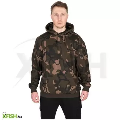 fox lw camo hoody horgász pulóver l