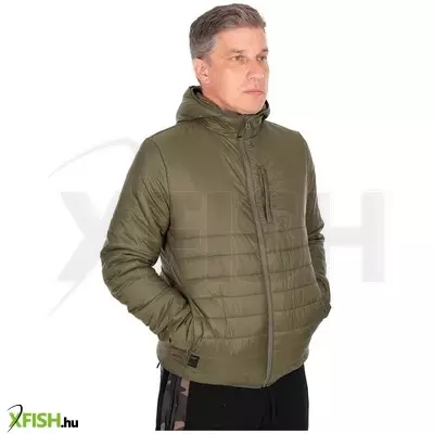 Fox Olive Quilted Jacket Horgász Kabát S