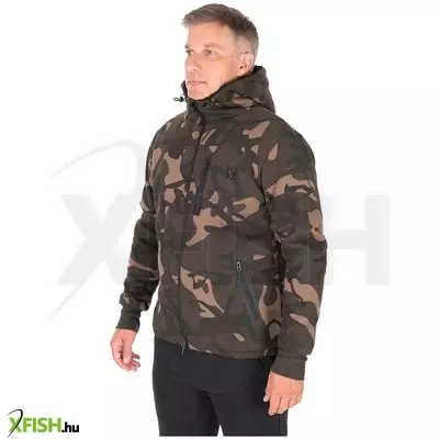 Fox Camo Full Zip Prem Sherpa Horgász Pulóver S