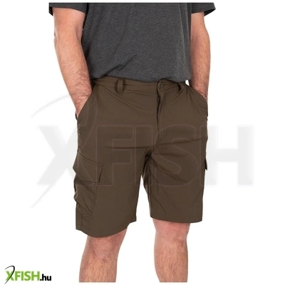 fox khaki lw cargo shorts horgász rövidnadrág xxl