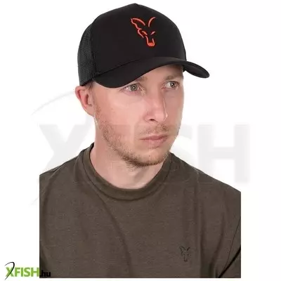 Fox Collection Trucker Cap Baseball Sapka Fekete