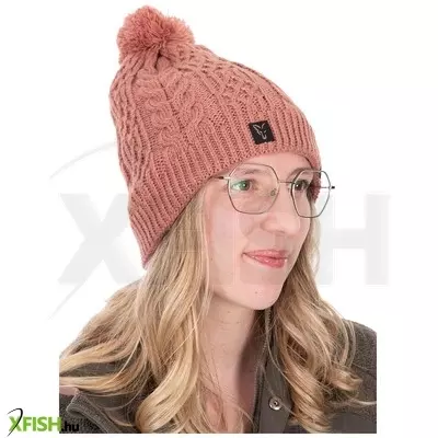 Fox Ladies Knitted Bobble Női Téli Sapka