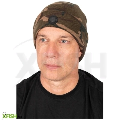 Fox Camo Sherpa Tec Beanie Horgász Sapka