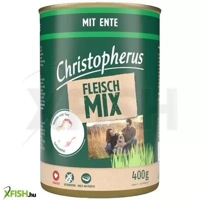 Christopherus Dog konzerv meat mix kacsa 400g
