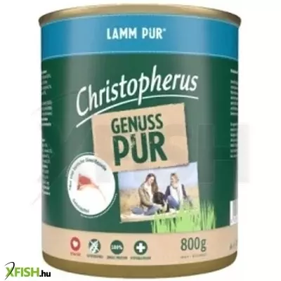 Christopherus dog konzerv pure bárány 800g, 6 db/csomag