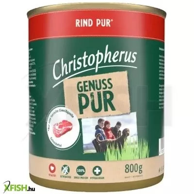 Christopherus dog konzerv pure marha 800g, 6 db/csomag