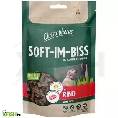 Christopherus Dog Jutalomfalat Grain Free Soft-Im-Biss Marha 125g