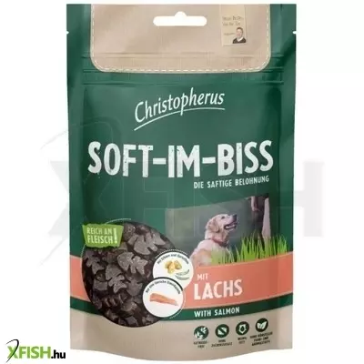 Christopherus Dog Jutalomfalat Grain Free Soft-Im-Biss Lazac 125g