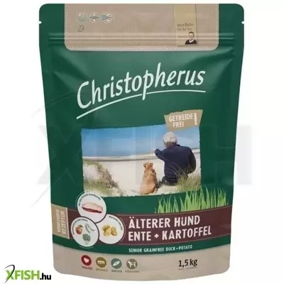 Christopherus Dog Senior Grainfree Kacsa és burgonya 1,5kg