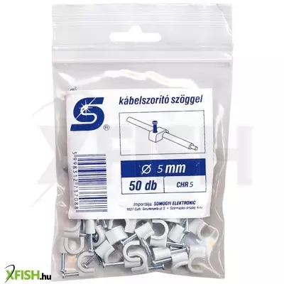 Use home chr 5 kábelbilincs szöggel, 5mm, 50 db, kerek vezetékhez