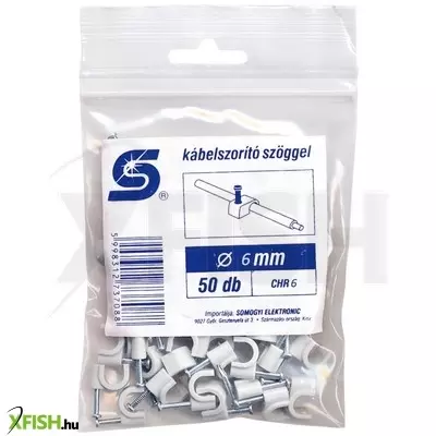 Use home chr 6 kábelbilincs szöggel, 6mm, 50 db, kerek vezetékhez