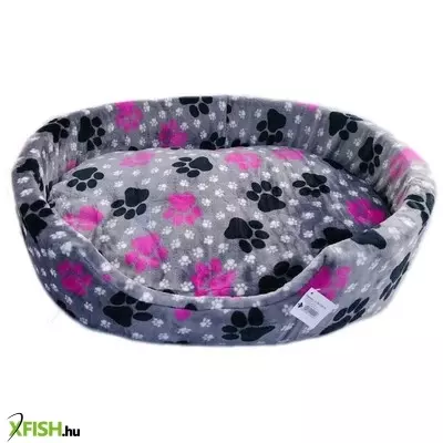 Cilicili kisállat fekhely szürke mancs mintás (ci30) - 50x40x15cm