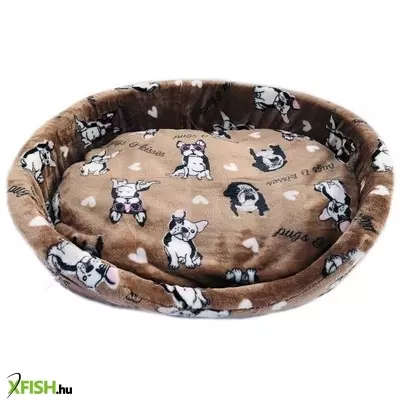 Cilicili kisállat fekhely mopsz barna (ci31) - 62x52x15cm