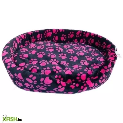 Cilicili kisállat fekhely mancs fekete-pink (ci40) - 50x40x15cm