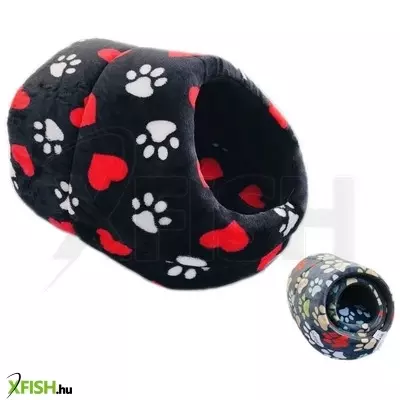 cilicili habszivacs kisállat odú mancs-szív fekete (ci62) - 3in1 garnitúra