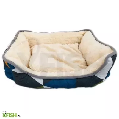 Cilicili kisállat fekhely színes kockás (ci84) - 70x55x18cm