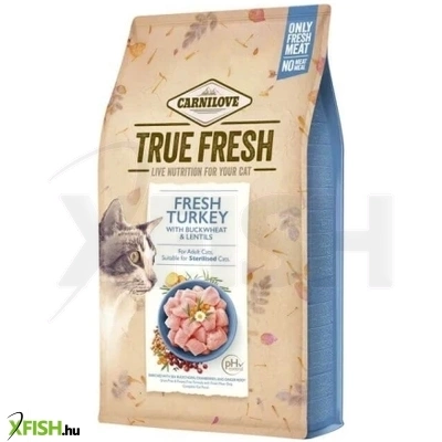 carnilove true fresh cat száraztáp adult turkey pulyka 340g