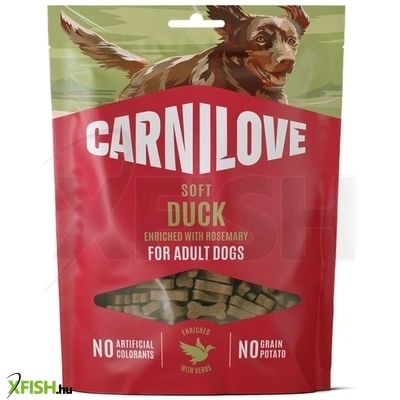 carnilove dog soft snack jutalomfalat kutyáknak kacsa rozmaring 200g