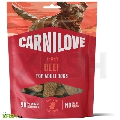 carnilove dog jerky jutalomfalat kutyának marhafilé 100g