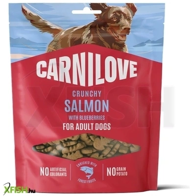 carnilove dog crunchy snack jutalomfalat kutyának lazac áfonyával 200g