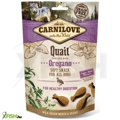 Carnilove Dog Jutalomfalat Semi Moist Quail Oregano Fürj Oregánóval 200g