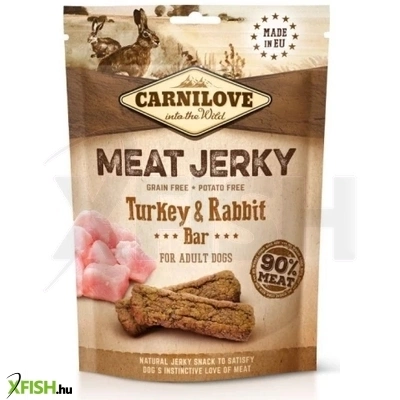 Carnilove Dog Jutalomfalat Jerky Turkey Rabbit Bar Pulyka Nyúl 100g