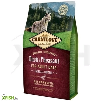 Carnilove Cat Adult Száraztáp Duck & Pheasant Hairball Control Kacsa És Fácán Hússal 2000g