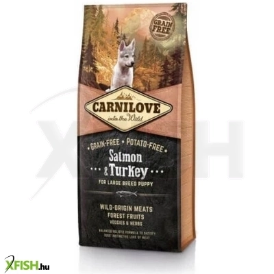 Carnilove Puppy Száraztáp Salmon Turkey Lazac Pulyka 4000g