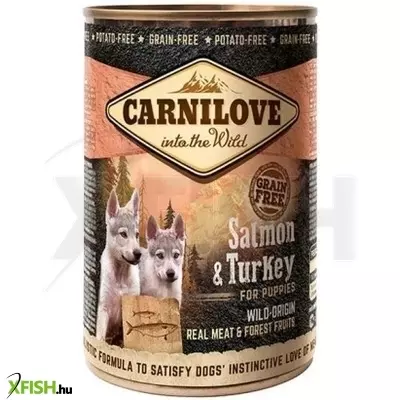 Carnilove puppy salmon & turkey can- lazac és pulyka hússal konzerv 400g