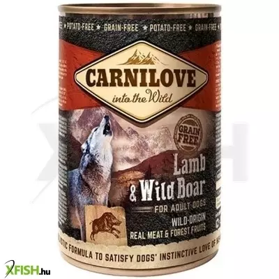 Carnilove Adult Lamb & Wild Boar Can - Bárány és Vaddisznó Hússal konzerv 400g
