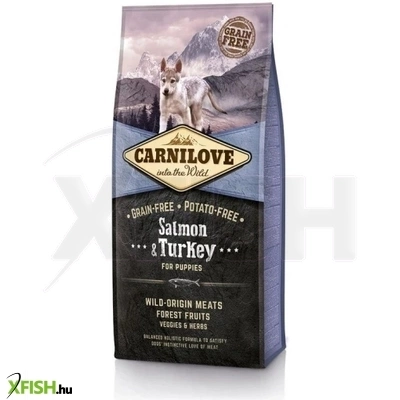carnilove puppy száraztáp salmon turkey lazac pulyka hússal 12000g