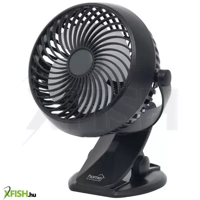 Home clf 10/bk csíptetős, akkumulátoros ventilátor, 3 fokozat, 10 cm-es lapátátmérő, állítható fejrész, 1800 mah li-ion akkumulátor, fekete