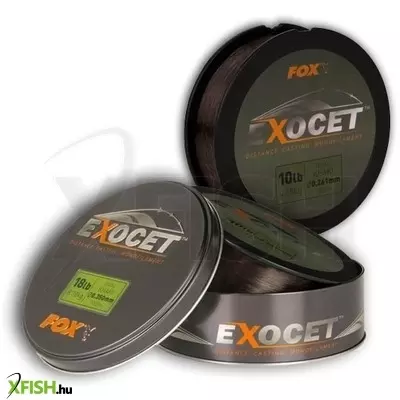 Fox Exocet Monofil Zsinór 1000m 0.35mm 8,18kg - Trans Khaki - Fém Dobozban