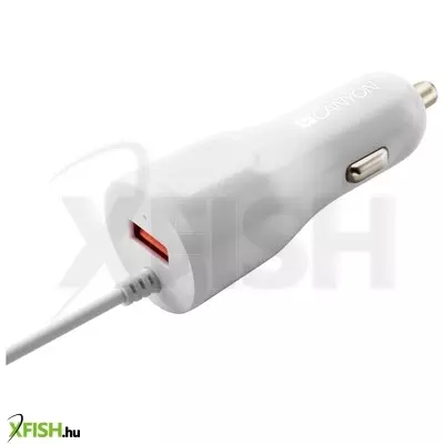 Home canyon cne-cca033w autós töltő, lightning kábellel, 1db USB port, 12-24 V