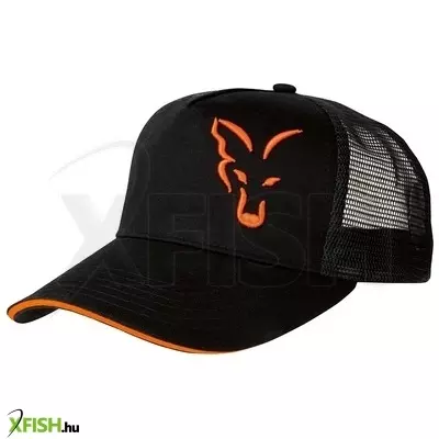 Fox Black/Orange Trucker Sapka