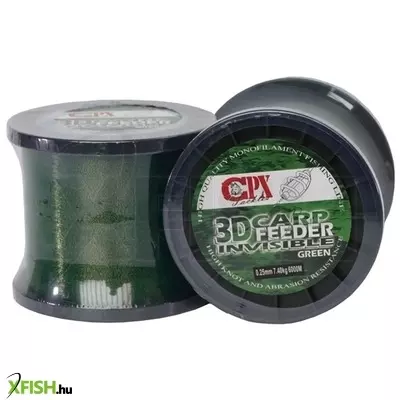 Cpx 3d Carp Monoline Monofil Pontyozó zsinór 0,22mm 6000m 6,2kg Zöld