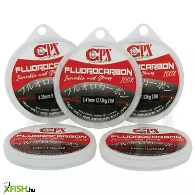 Cpx Fluorocarbon Előkezsinór 0,23mm 25m 4,41kg Víztiszta