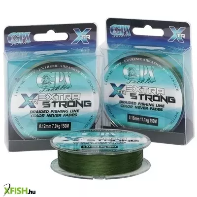 cpx xtr fonott zsinór 0,08mm 150m 4,90kg zöld