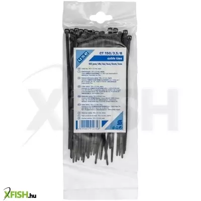 Use home ct 150/3,5/b kábelkötegelő, 3,5 mm széles, 150 mm hosszú, 50 db, fekete