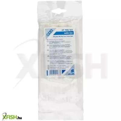 use home ct 150/3,5 kábelkötegelő, 3,5 mm széles, 150 mm hosszú, 50 db, átlátszó