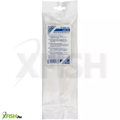 Use home ct 200/3,5 kábelkötegelő, 3,5 mm széles, 200 mm hosszú, 50 db, átlátszó