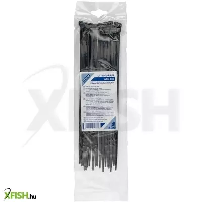 use home ct 250/4,8/b kábelkötegelő, 4,8 mm széles, 250 mm hosszú, 25 db, fekete