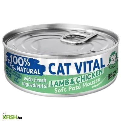 cat vital konzerv mousse báránnyal és csirkével felnőtt macskáknak 85g