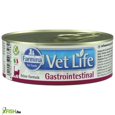 Vet Life Cat Konzerv Nedves Macska Eledel Gastrointestinal 85g