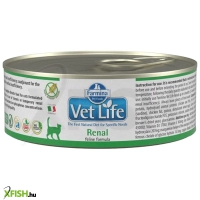 Vet Life Cat Konzerv Renal Nedves Macska Eledel 85g